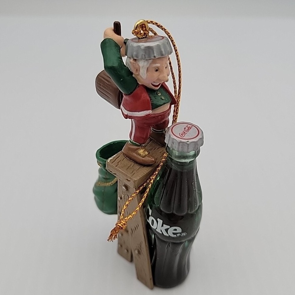 Coca-Cola Bottle Works Collection Santa's Refreshment 1994 Ornament
